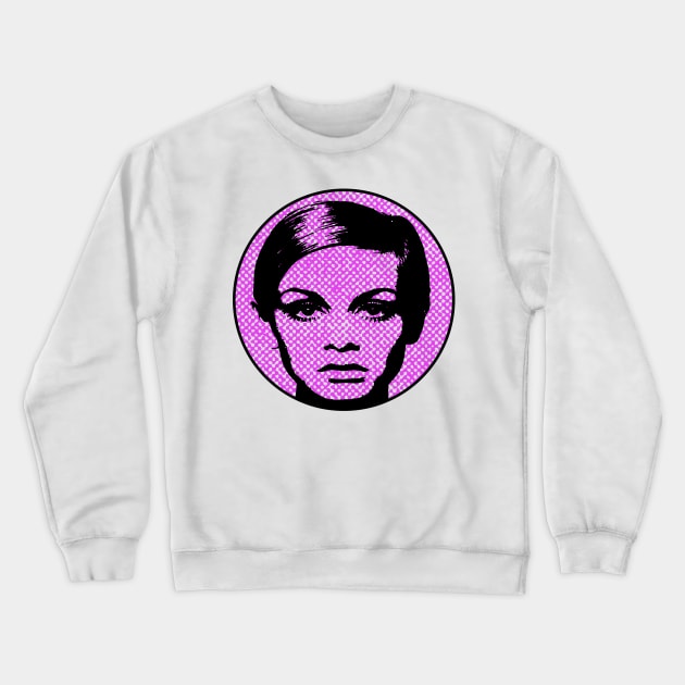 TWIGGY - (Violet Print) Crewneck Sweatshirt by RCDBerlin